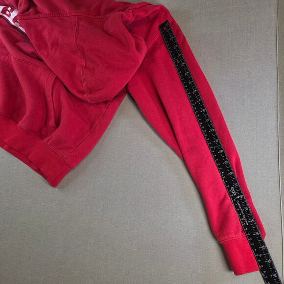 Colosseum Wisconsin Badgers Hoodie Men’s M Red NCAA Sweatshirt - Picture 10 of 11